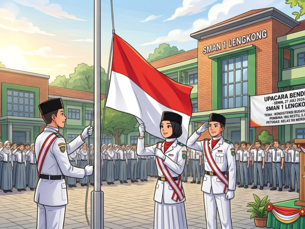 Wujudkan Karakter Unggul, SMAN 1 Lengkong Suarakan "Konsistensi Budaya Baik" dalam Upacara Bendera Senin